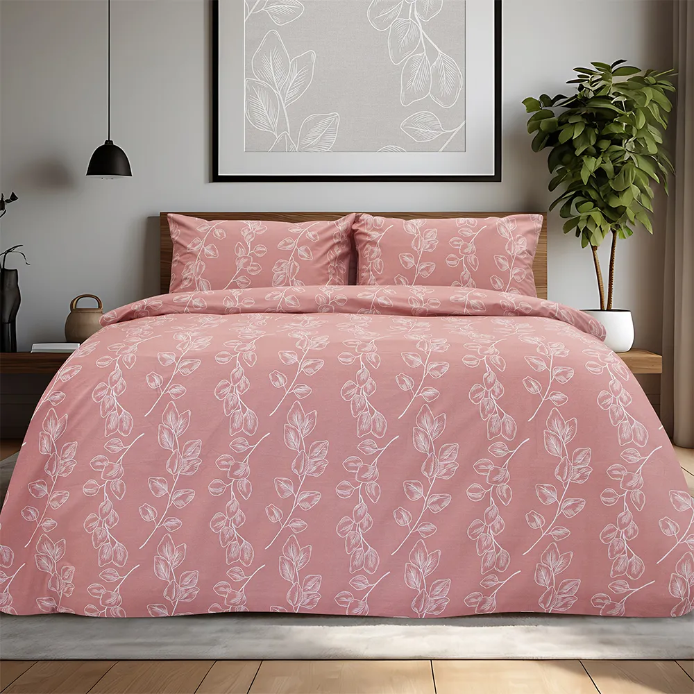 LINO Σετ Σεντόνια Με Λάστιχο (105x200+32) Dejar Ροζ