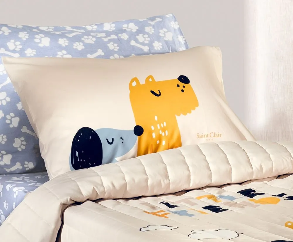 Διακοσμητική Μαξιλαροθήκη Doggy Blue 