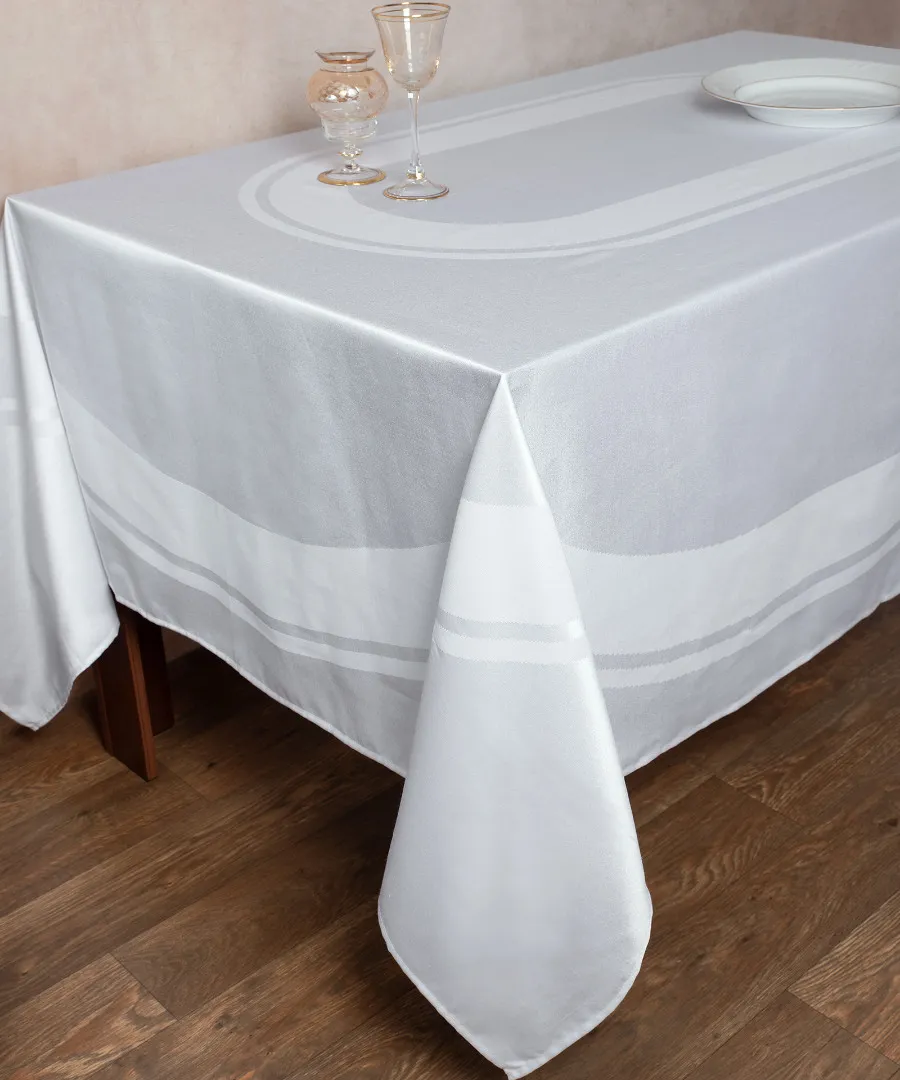 Ζακάρ τραπεζομάντηλο 423 (180cm x 310cm) λευκό