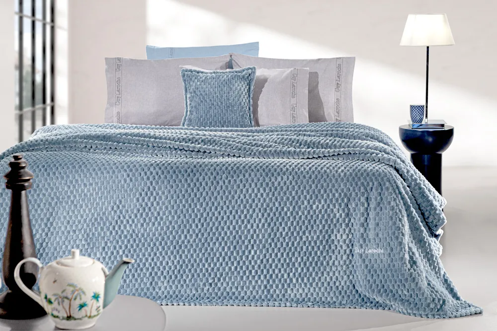 Σετ 2τμχ Κουβέρτα Smoothie Blue 