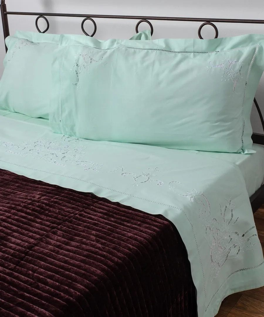 ΧΕΙΡΟΠΟΙΗΤΟ ΚΟΦΤΟ ΣΕΝΤΟΝΙ 800 ΤΕΣΣΑΡΩΝ ΤΕΜΑΧΙΩΝ (225CM X 270CM) ΠΡΑΣΙΝΟ