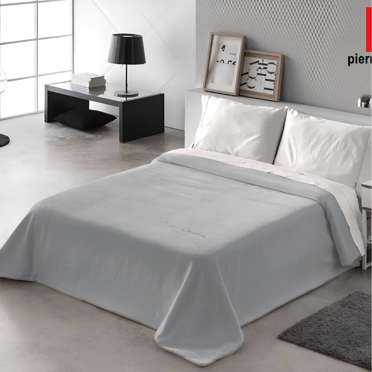 ΚΟΥΒΕΡΤΑ ΥΠΕΡΔΙΠΛΗ 220X240 PIERRE CARDIN NANCY 545 GREY(51)