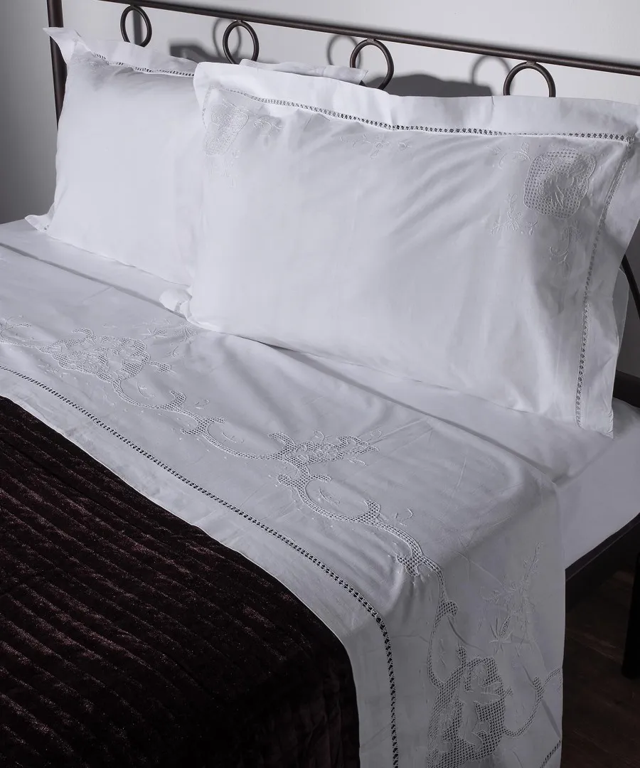 ΣΕΝΤΟΝΙ 415/37 ΤΡΙΩΝ ΤΕΜΑΧΙΩΝ (225CM X 270CM) ΛΕΥΚΟ