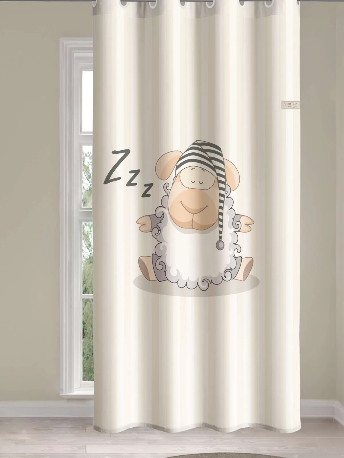 Παιδική & Βρεφική Κουρτίνα Soft-Touch Aldo με Τρουκς 