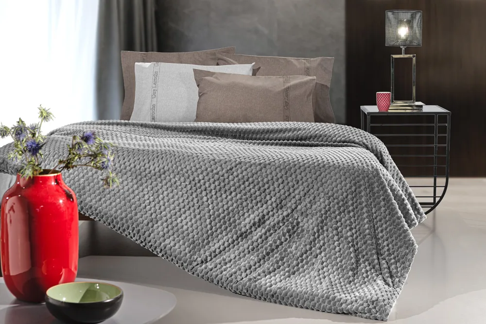 Σετ 2τμχ Κουβέρτα Smoothie Anthracite 