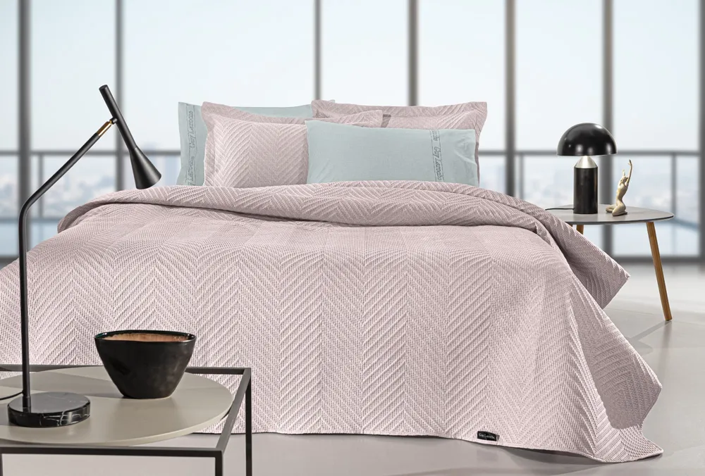 Σετ 2τμχ Κουβερλί Hamptons Sepia 