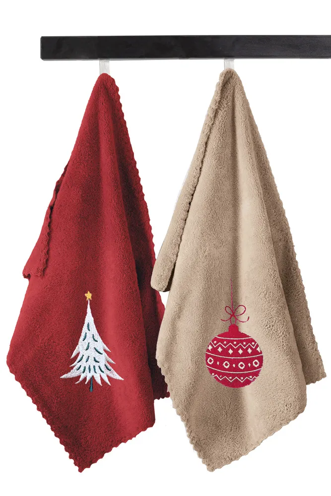 Πετσέτα Κουζίνας Χριστουγεννιάτικη Set 2