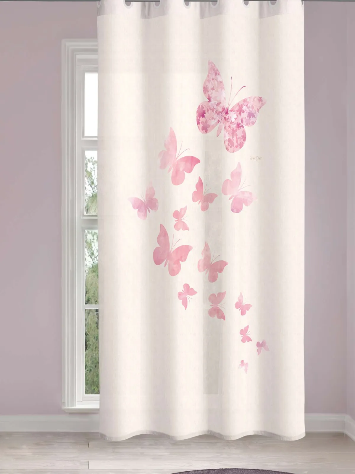 Παιδική & Βρεφική Κουρτίνα Soft-Touch Contessa με Τρουκς 