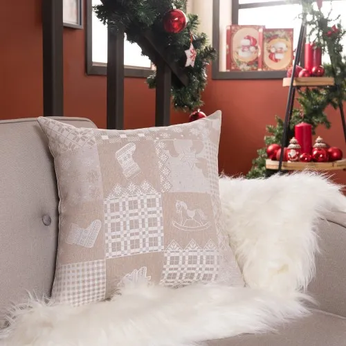 Μαξιλαροθήκη Mariazell 02 - 65x65cm δαπέδου με γέμιση 