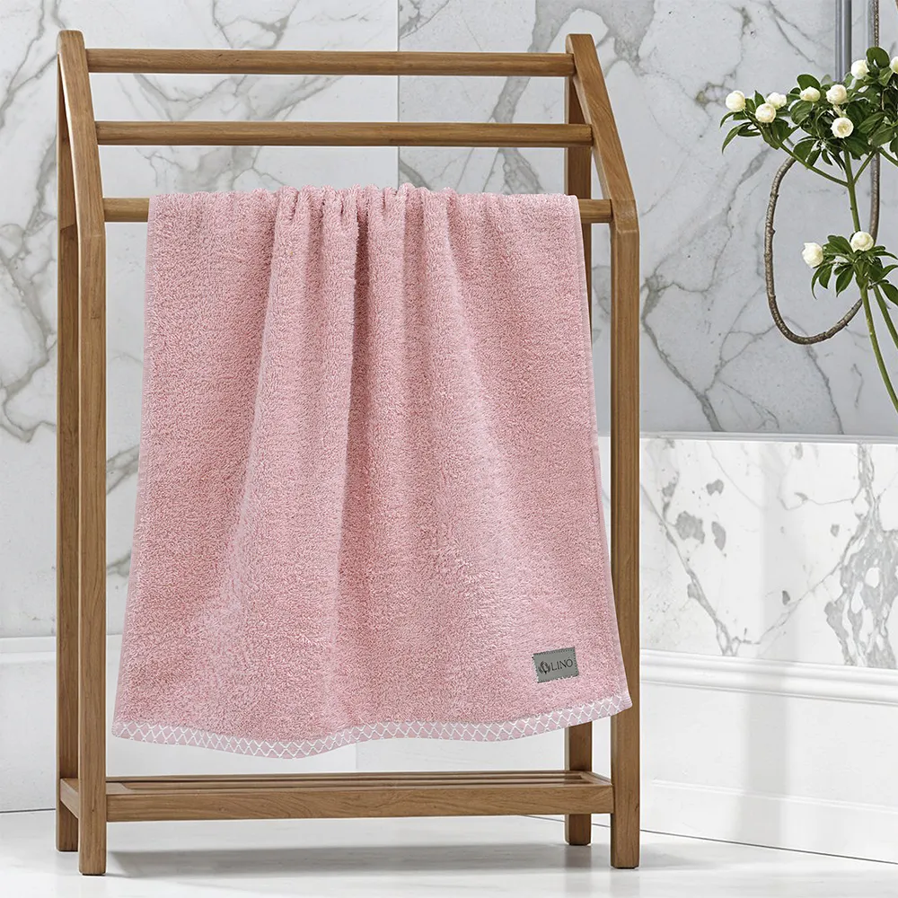 LINO Πετσέτα Προσώπου (50x90) Marley Κοραλί