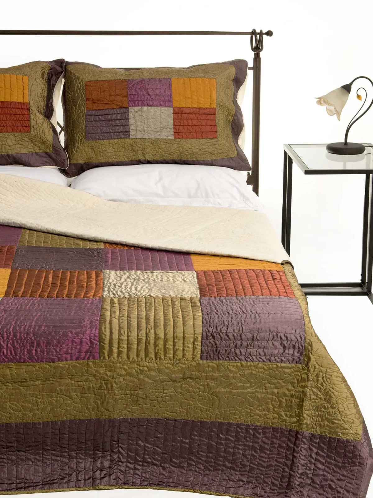 ΚΟΥΒΕΡΛΙ σετ (160cm x 220cm + 1 x 50cm x 70cm)  6153 λαδί