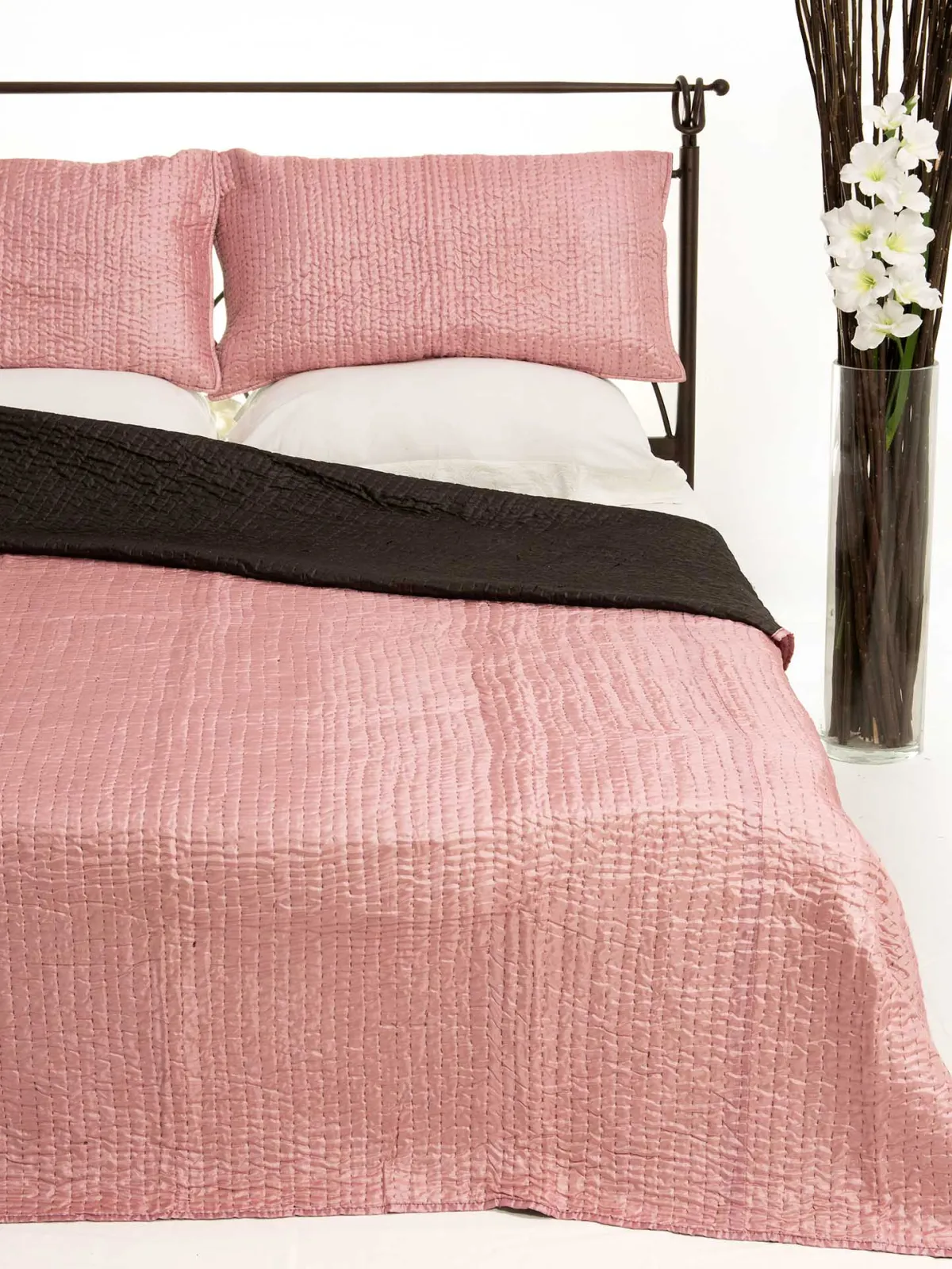 ΚΟΥΒΕΡΛΙ σετ (160cm x 220cm + 1 x 50cm x 70cm) 6330 ρόζ
