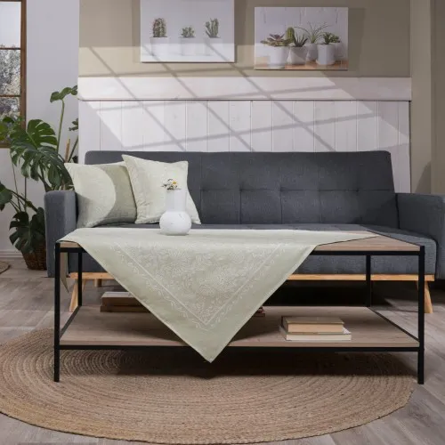 Καρέ &amp; Τραβέρσα Peony 08 Σετ 2 τεμαχίων - 100x100cm &amp; 40x100cm