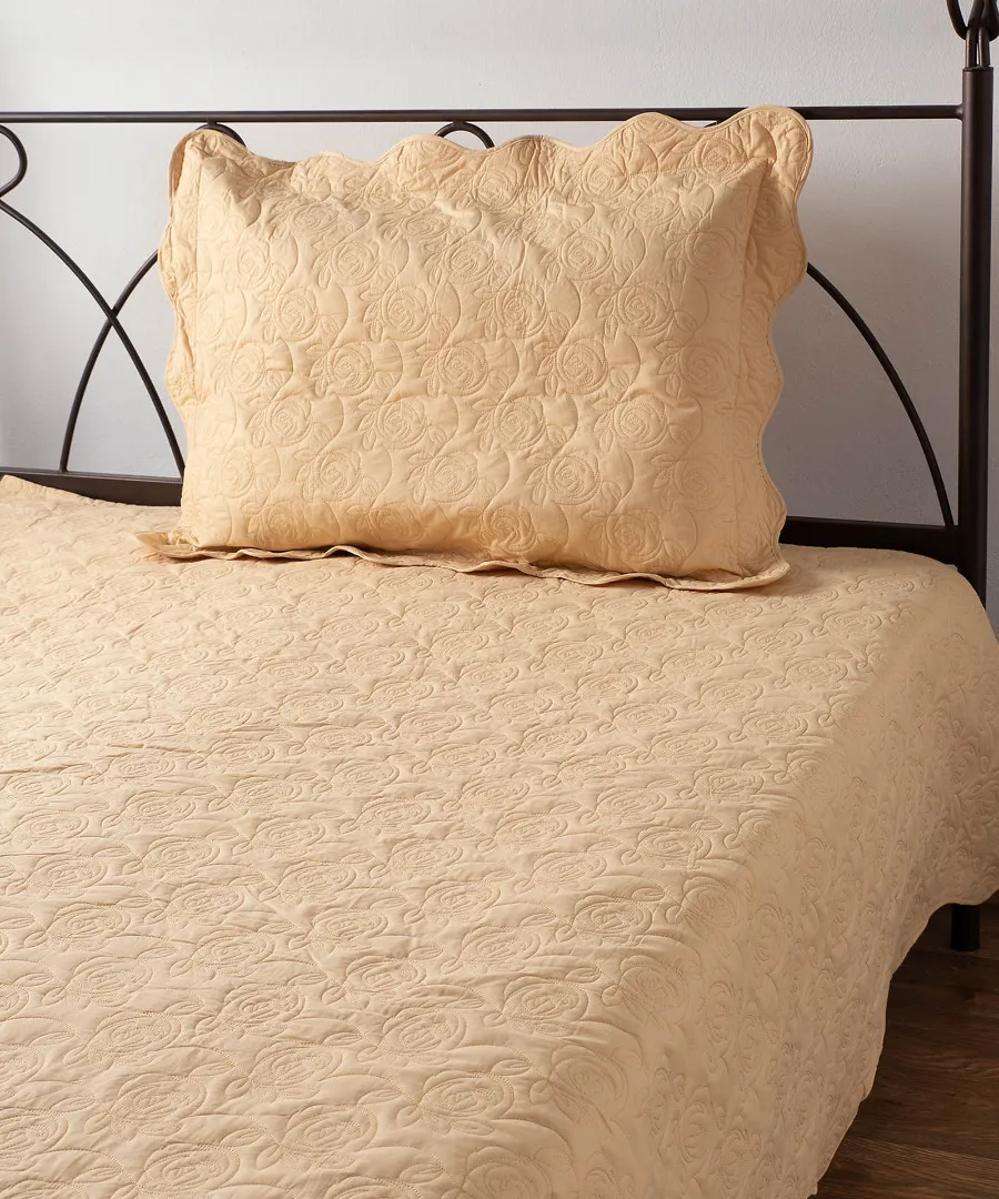 ΚΟΥΒΕΡΛΙ σετ (160cm x 220cm + 1 x 50cm x 70cm) M110 χρυσό