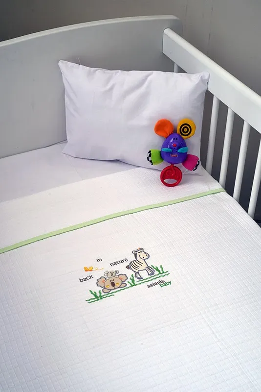 Κουβέρτα Πικέ Αγκαλιάς 80x100cm Design 504 Aslanis Baby