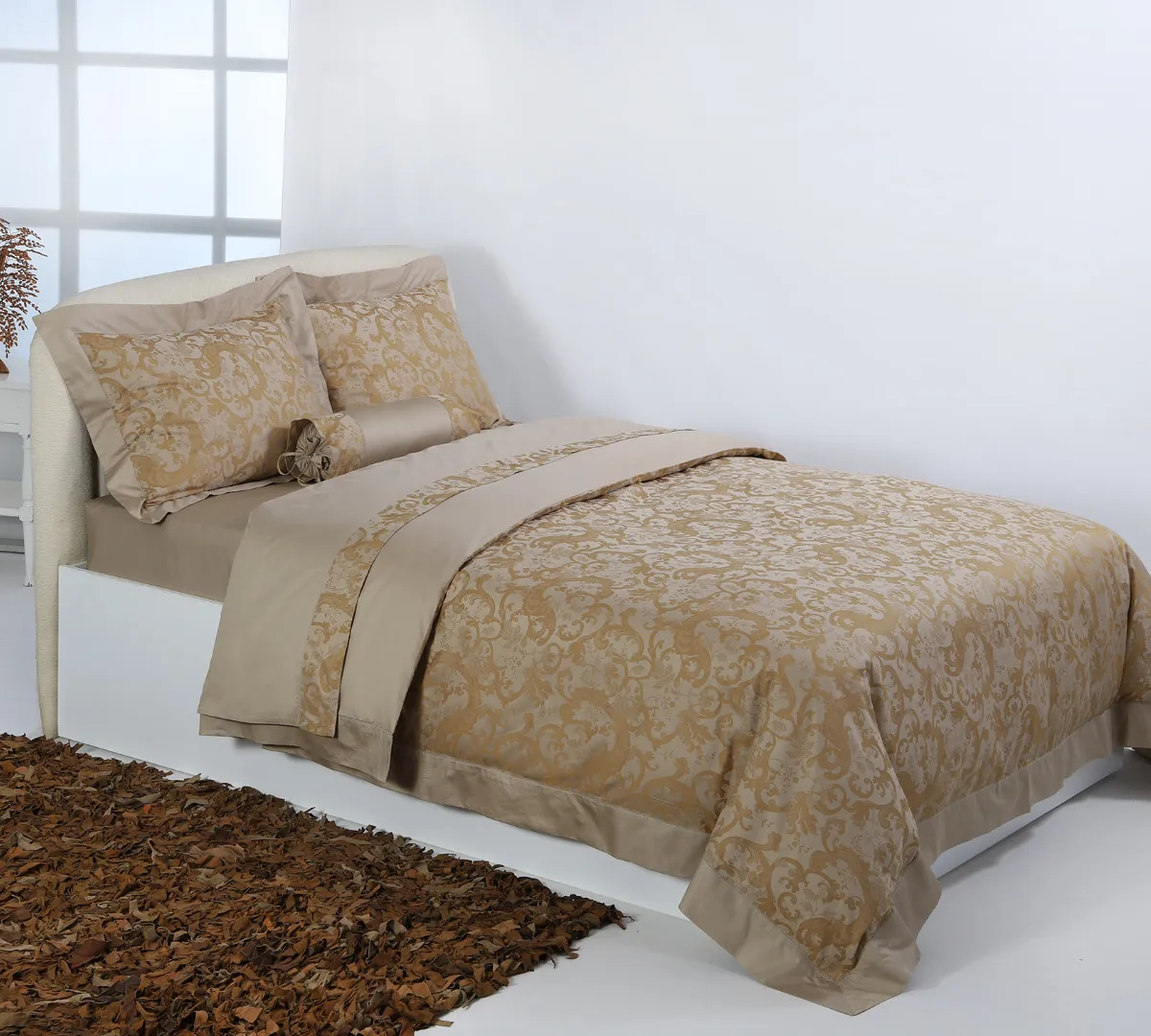 Σετ 6 τεμαχίων υπέρδιπλα σεντόνια ζακάρ (230cm x 250cm) HS008