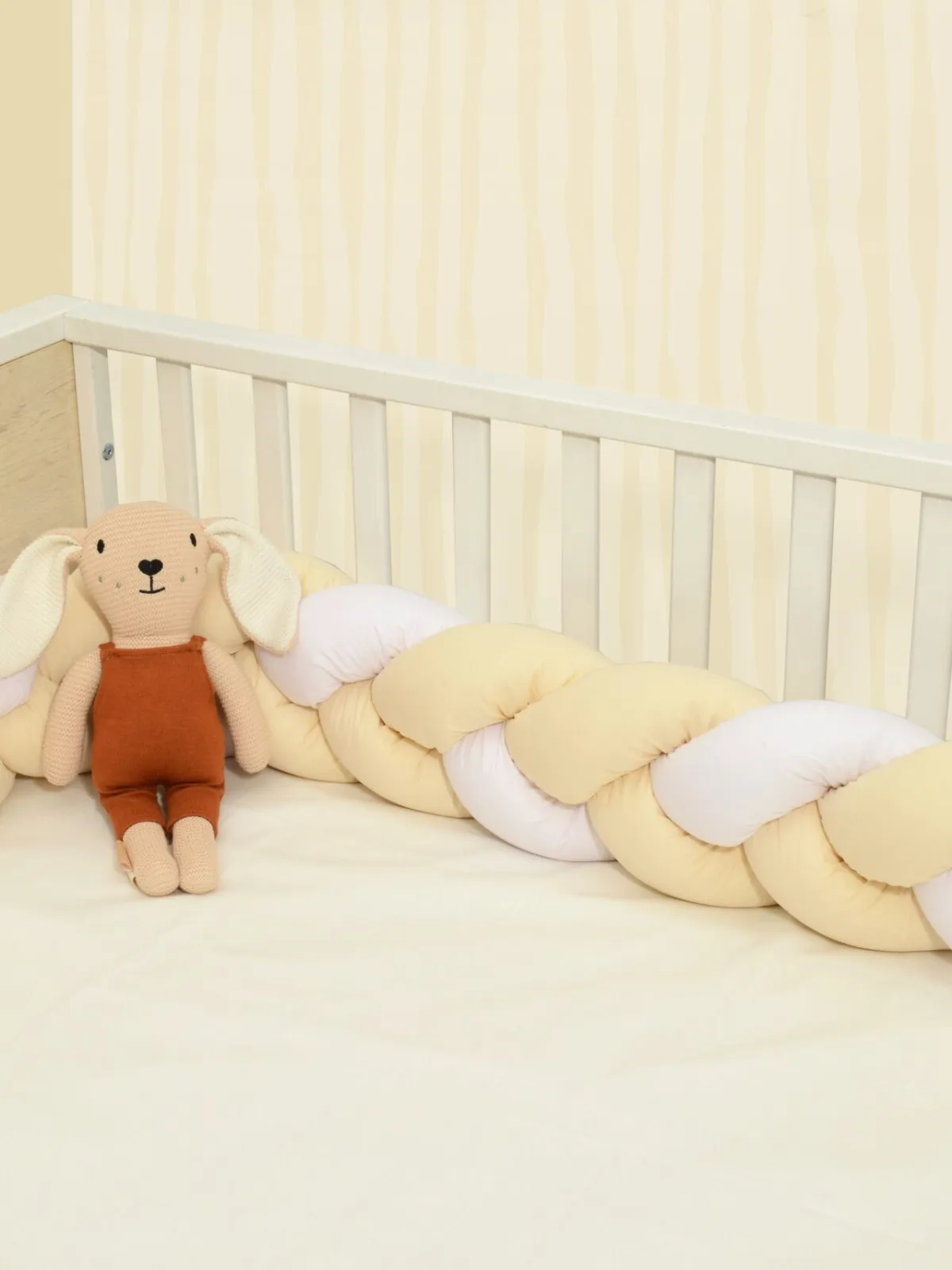 Πλεξούδα τριπλή βαμβακερή 20X200  με ειδική εσωτερική επένδυση Design 3140 Oliver Baby