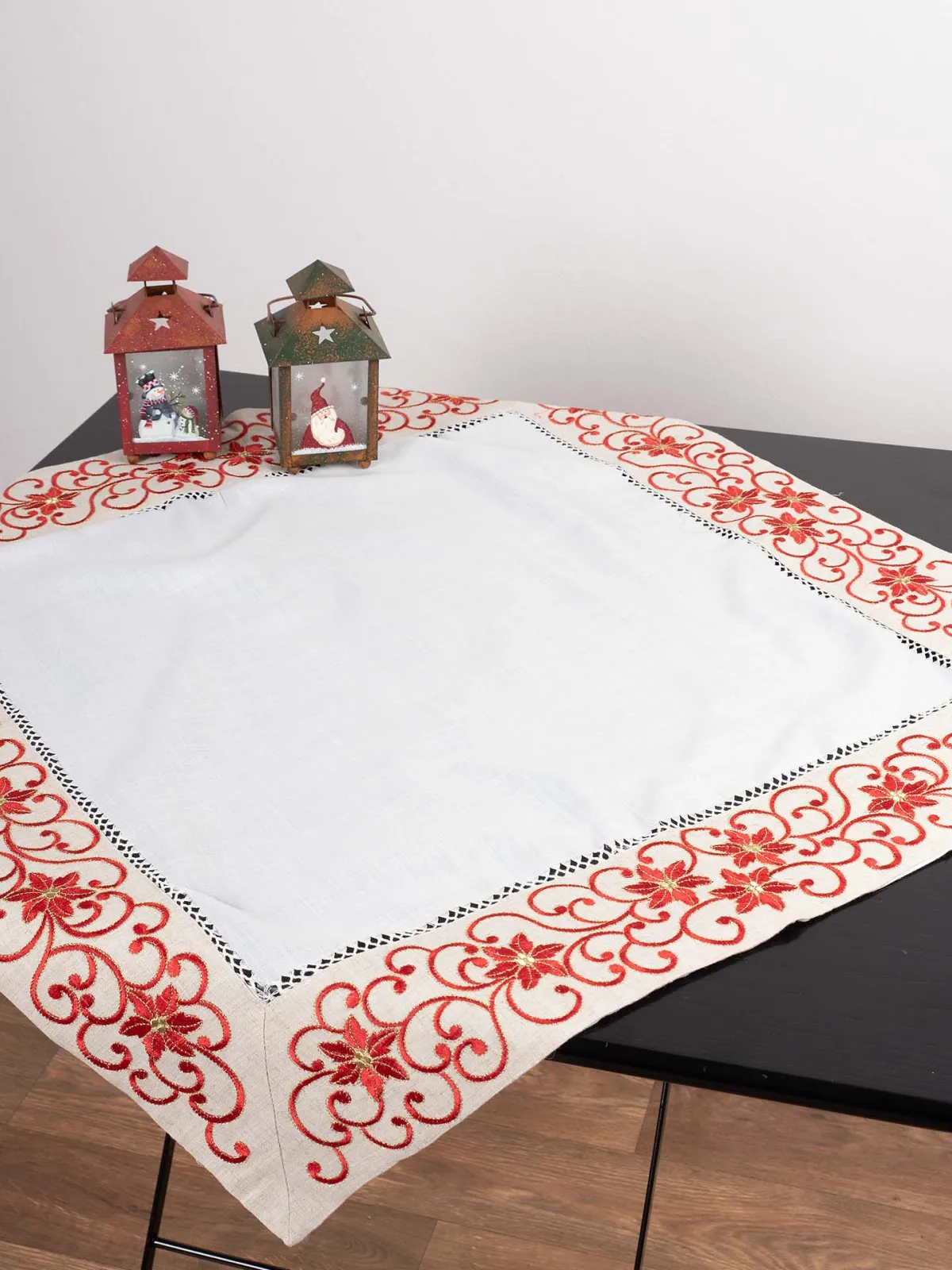 χριστουγεννιάτικο τραπεζομάντηλο (160cm x 220cm)  9016 άμμου