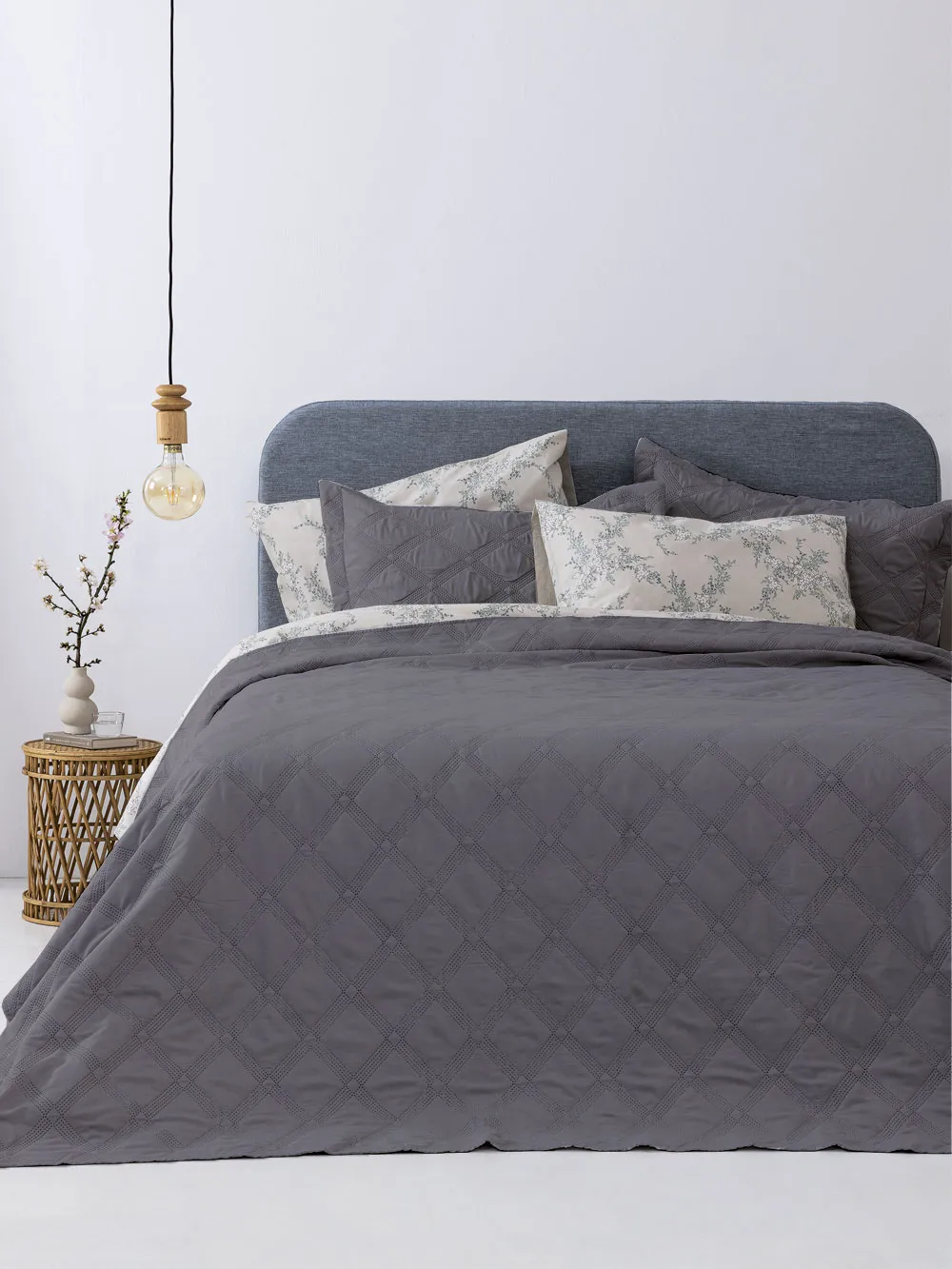 Σετ Κουβερλί μονό 160x240 IFIGENEIA GREY