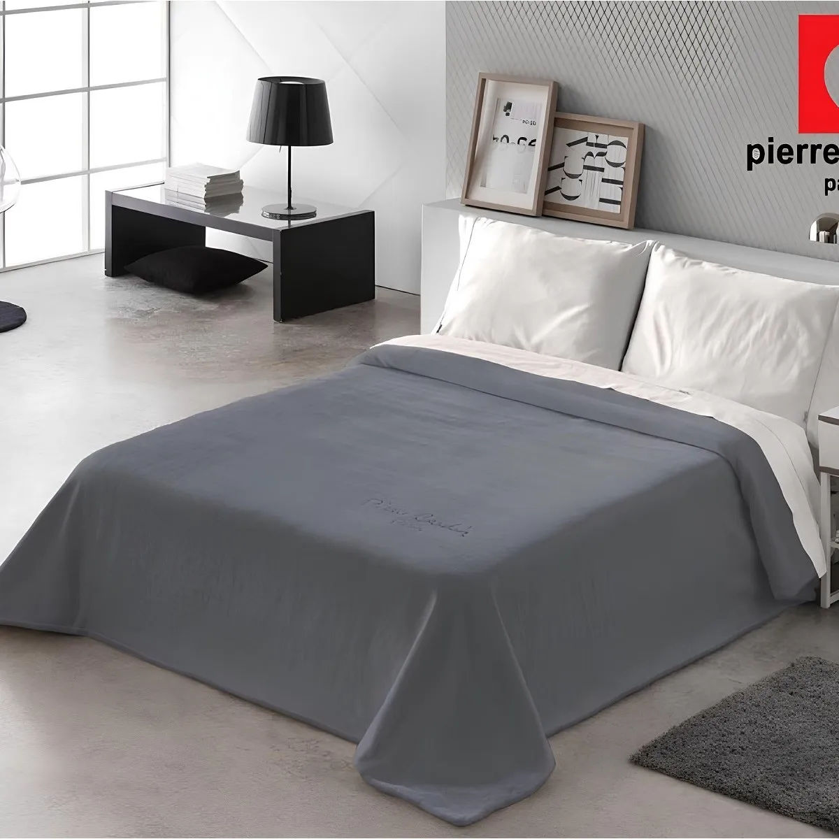 ΚΟΥΒΕΡΤΑ ΥΠΕΡΔΙΠΛΗ 220X240 PIERRE CARDIN NANCY 545 ANTHRACITE(70)