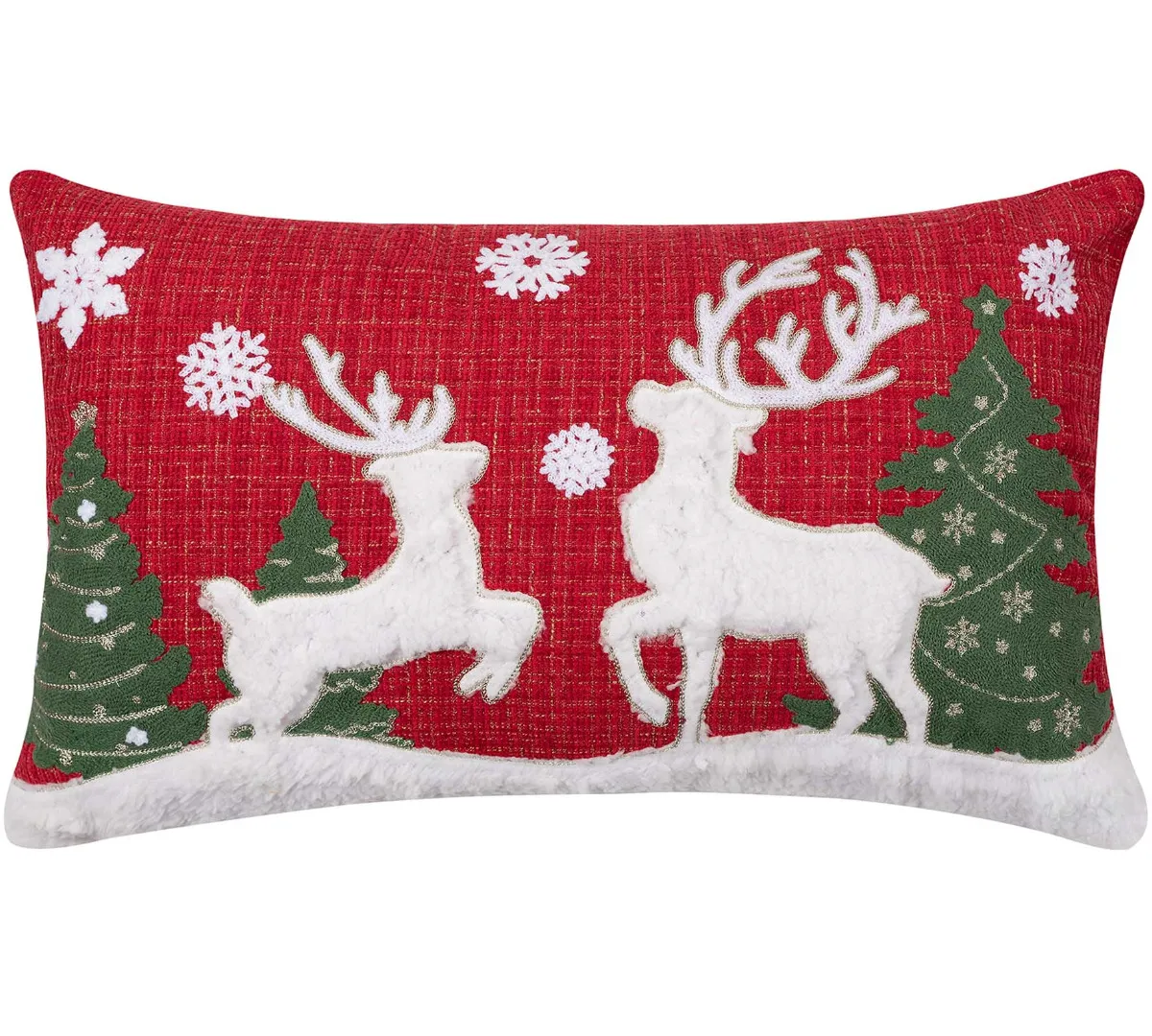 Χριστουγεννιάτικη μαξιλαροθήκη HP52157M (35cm x 60cm) κόκκινη