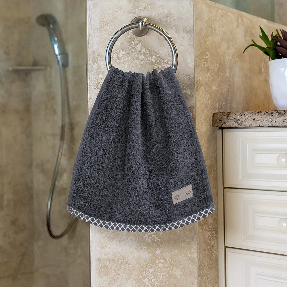 LINO Πετσέτα Χεριών (30x50) Marley Ανθρακί