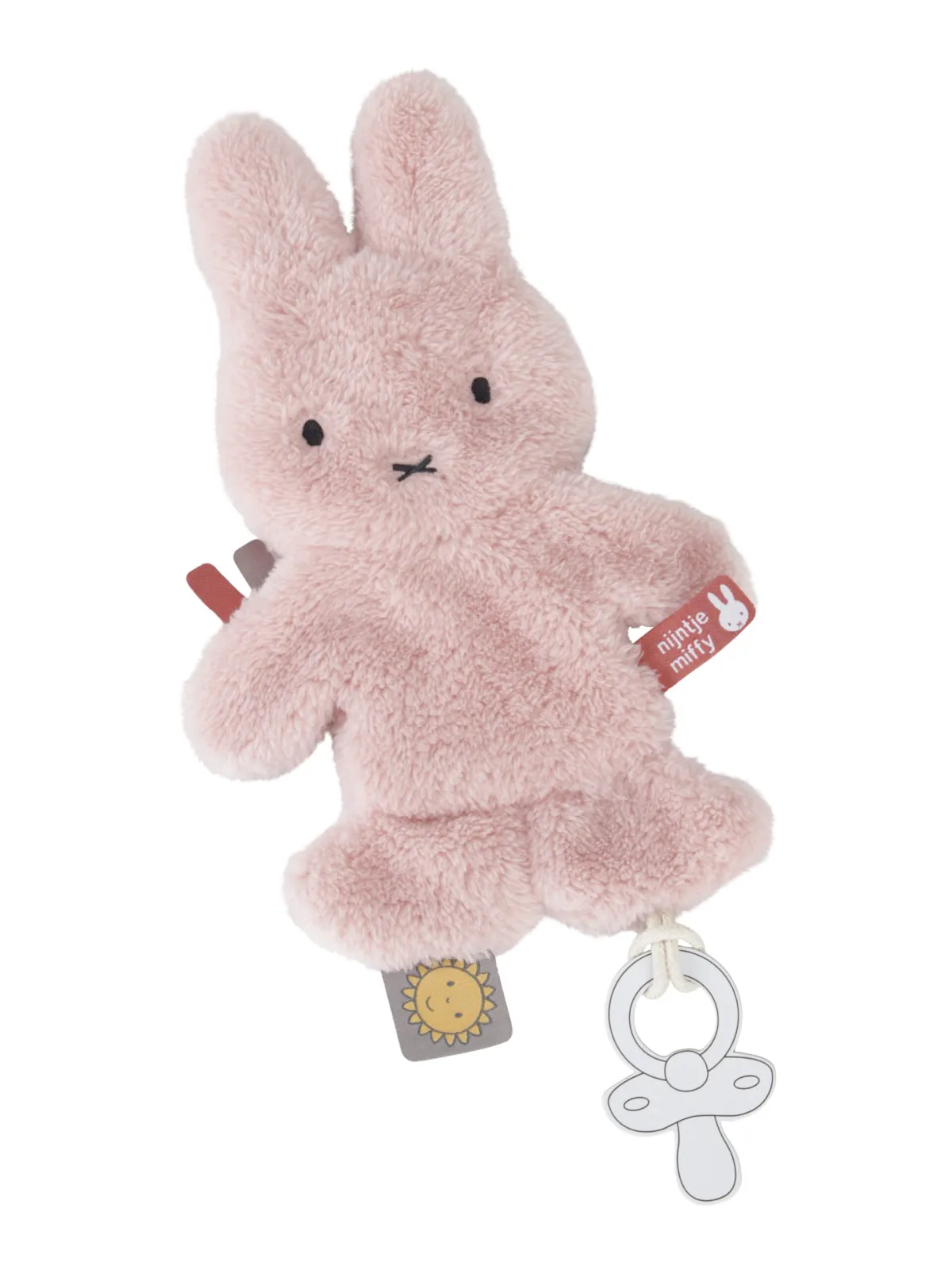 Πανάκι Παρηγοριάς με Κλιπ Πιπίλας Ροζ Fluffy Miffy