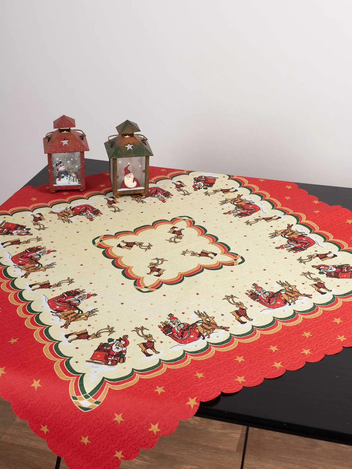 χριστουγεννιάτικο τραπεζομάντηλο (140cm x 180cm) τάρανδος