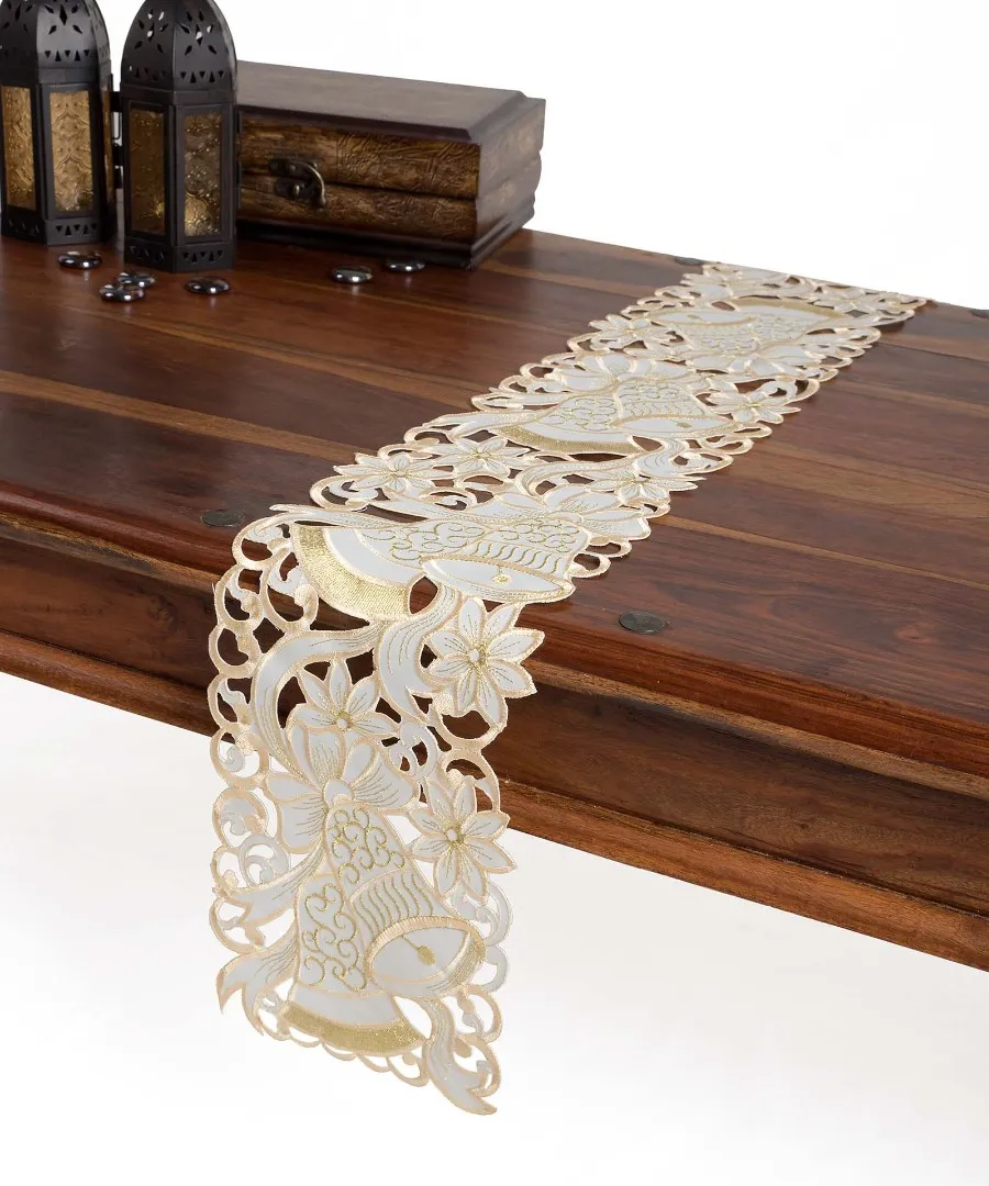 χριστουγεννιάτικη τραβέρσα  (20cm x 150cm) rxh500056 ivory