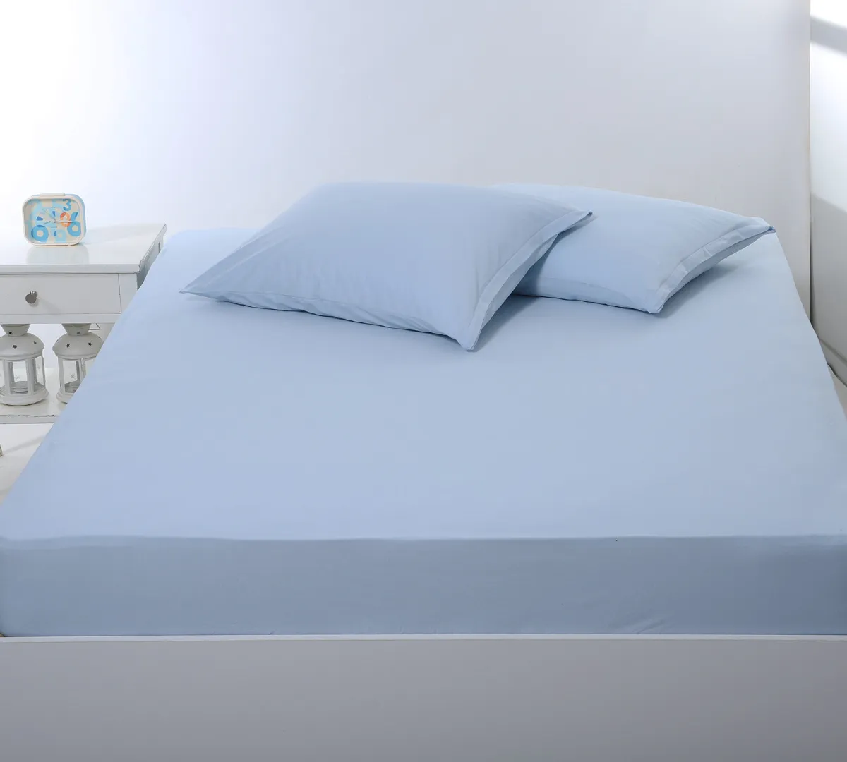 Σεντόνι με λάστιχο jersey (100cm x 200cm + 35cm) siel