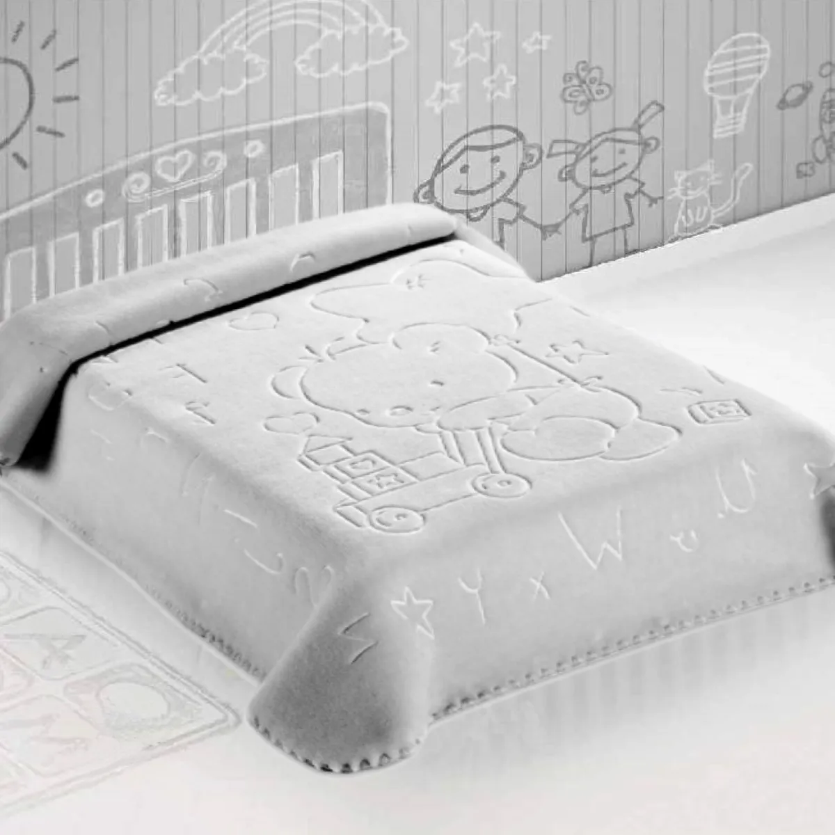 ΚΟΥΒΕΡΤΑ ΙΣΠΑΝΙΑΣ ΚΟΥΝΙΑΣ 110X140 BELPLA STER 521 GREY