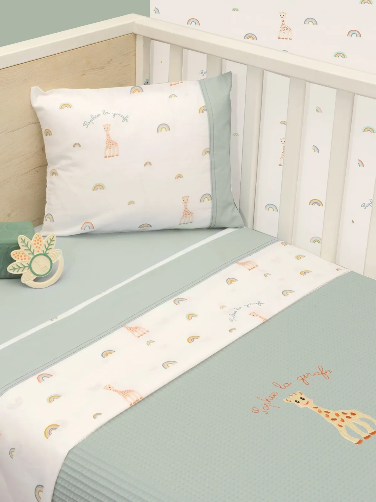 Κουβέρτα Πικέ Αγκαλιάς 75x95 Design 503 Sophie La Girafe