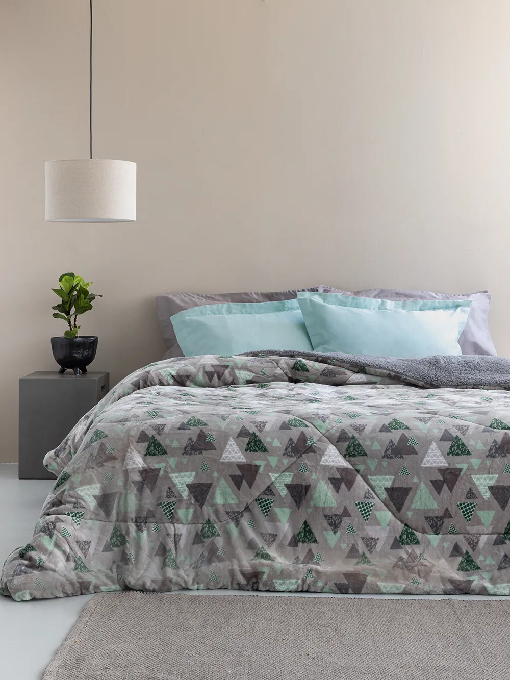 Κουβερτα Μονή 160x220 BLAKE GREY