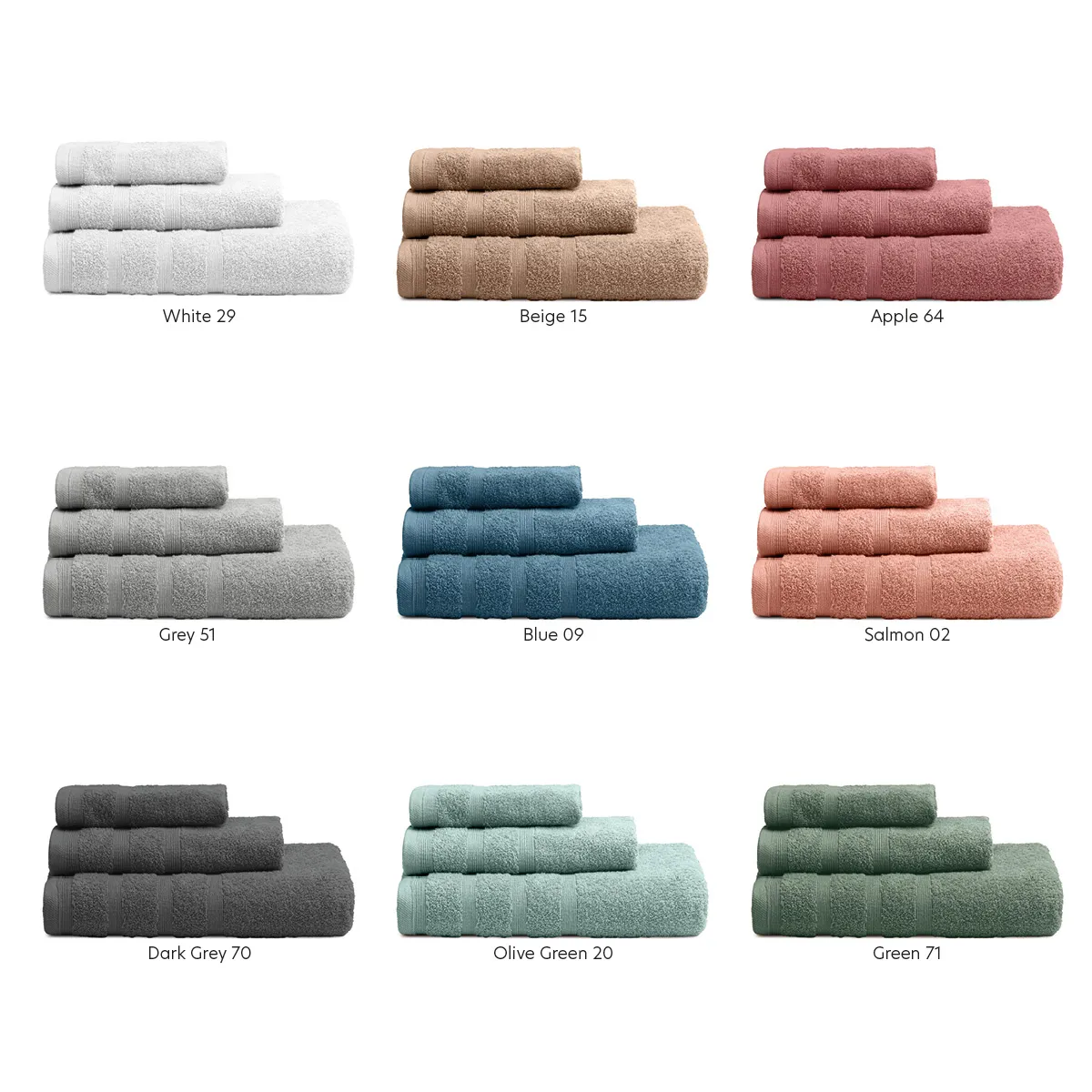 Πετσέτες Προσώπου 50X90 (600 gsm)