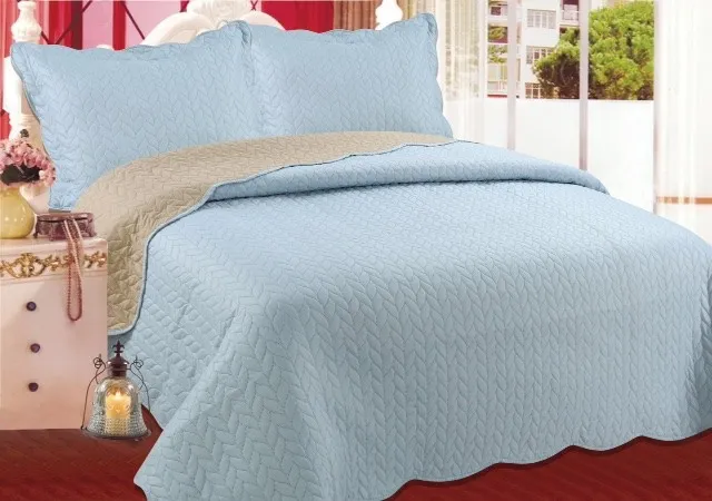 ΚΟΥΒΕΡΛΙ σετ (220cm x 240cm + 2 x 50cm x 70cm) φύλλο sky