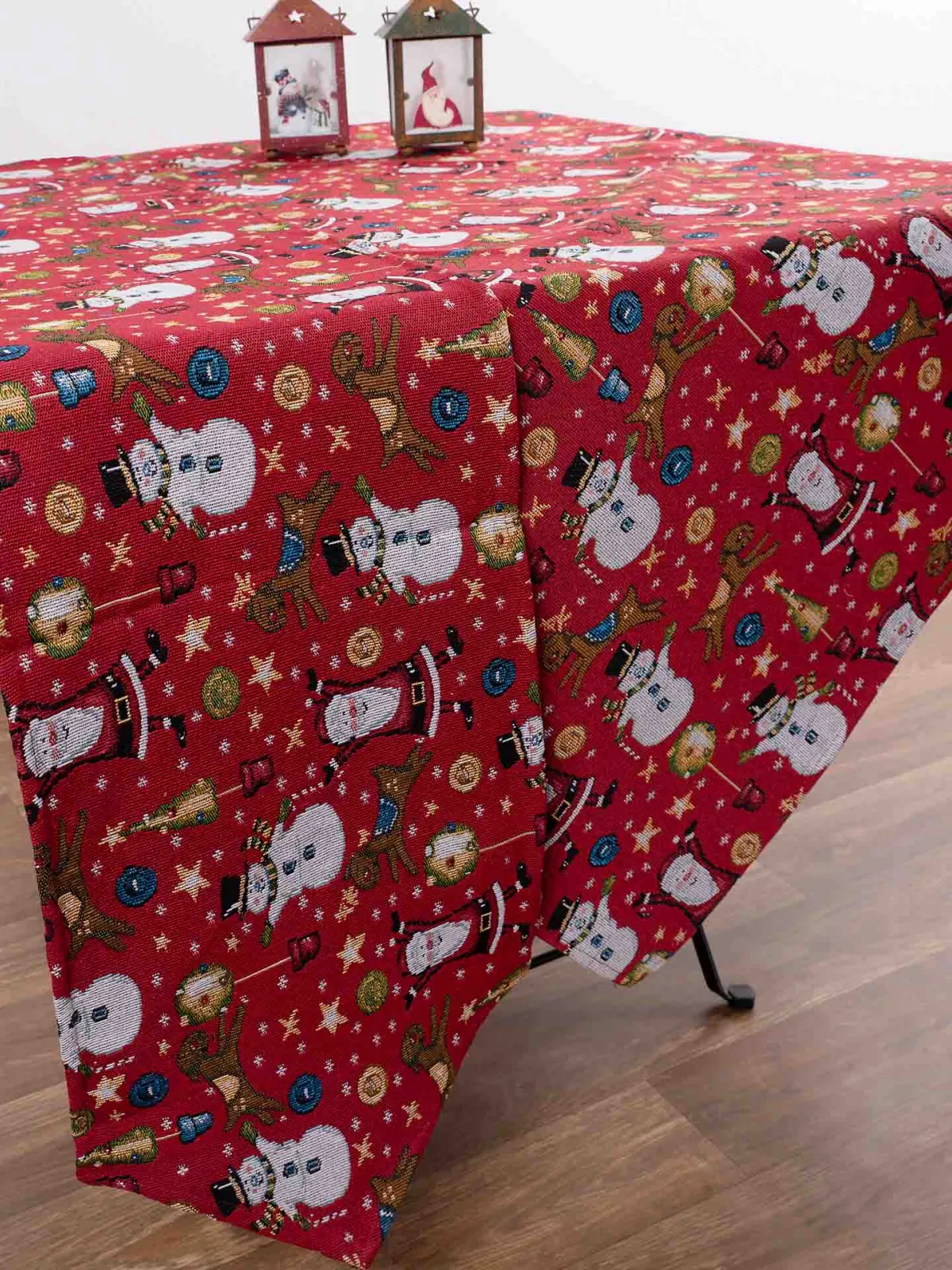 χριστουγεννιάτικο καρέ (90cm x 90cm) κόκκινος ’ι Βασίλης