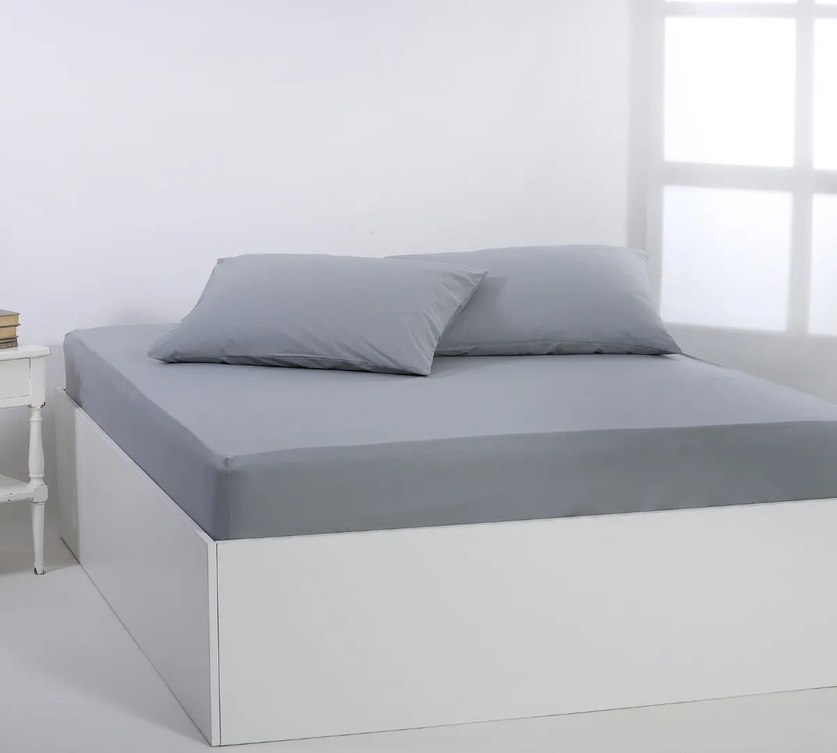 Βαμβακερό σεντόνι essentials (165cm x 267cm) quarry