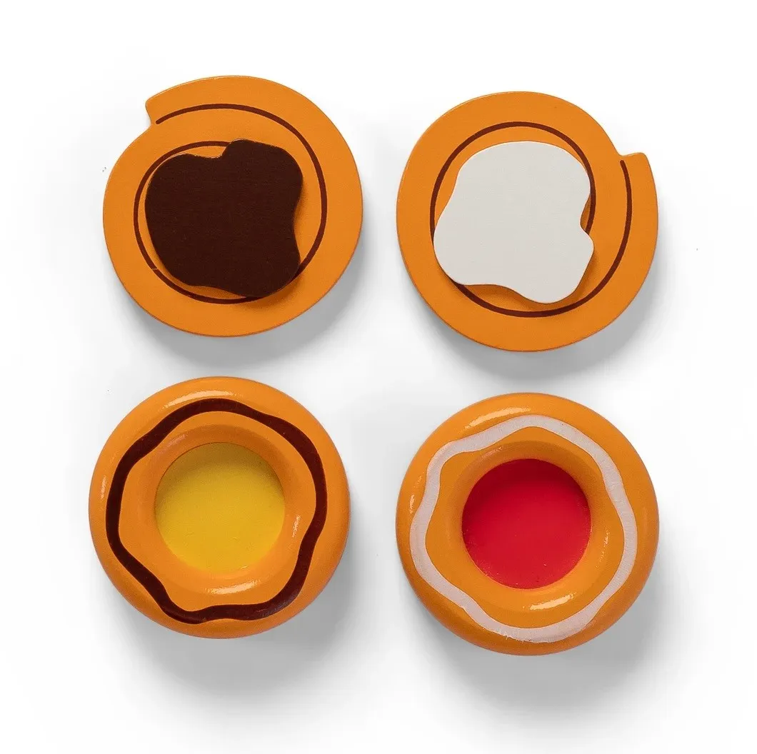 Σετ 4 Ξύλινα Μικρά Κρουασάν - Mama Memo