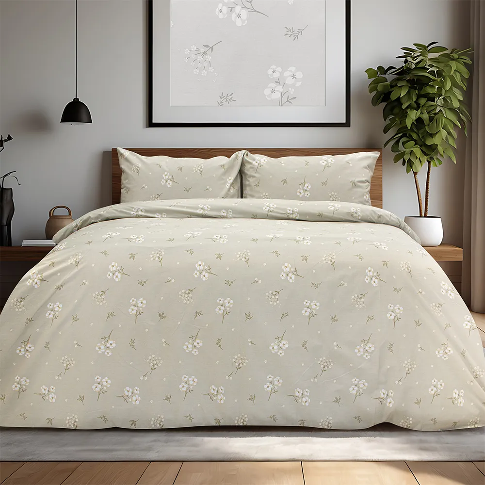 LINO Σετ Σεντόνια Υπέρδιπλα (240x260) Diminuto Μπεζ