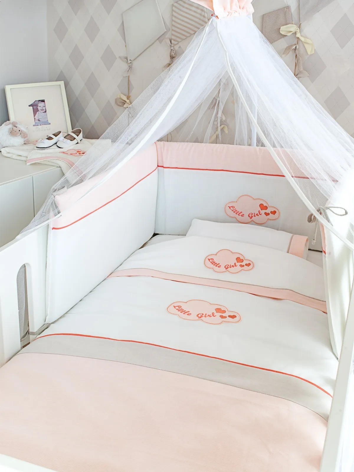 Σετ Πρόικας Πάπλωμα-Πάντα-Κουνουπιέρα Design 144 Oliver Baby