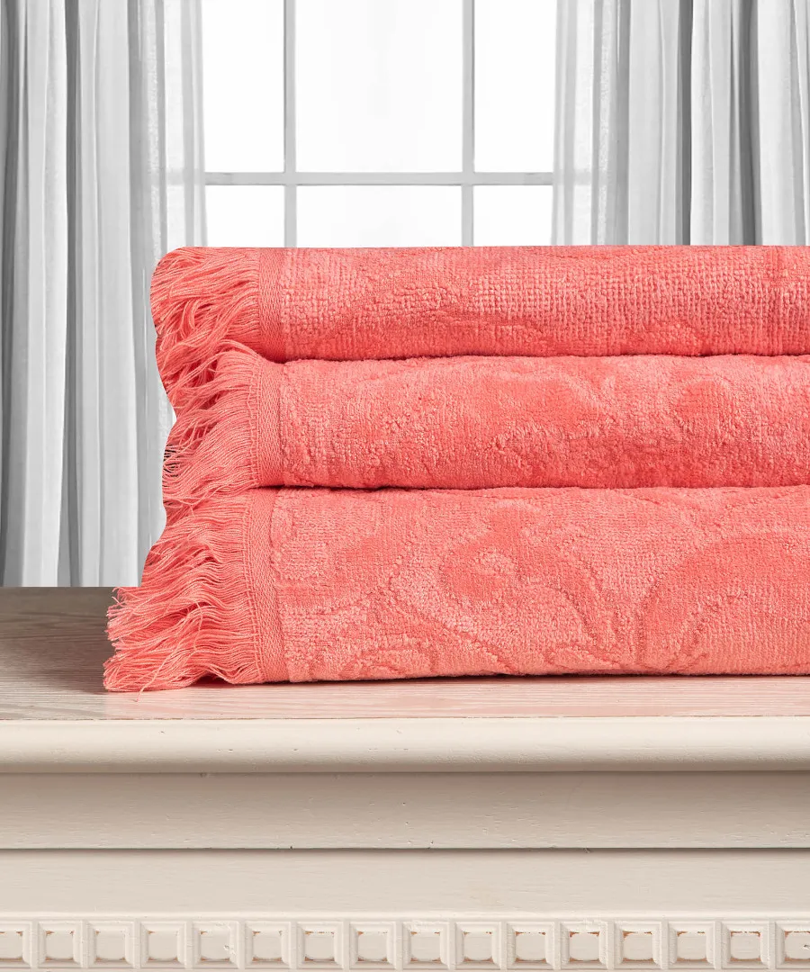 Βαμβακερή ζακάρ πετσέτα ALICIA 520gsm (80cm x 150cm) magenta