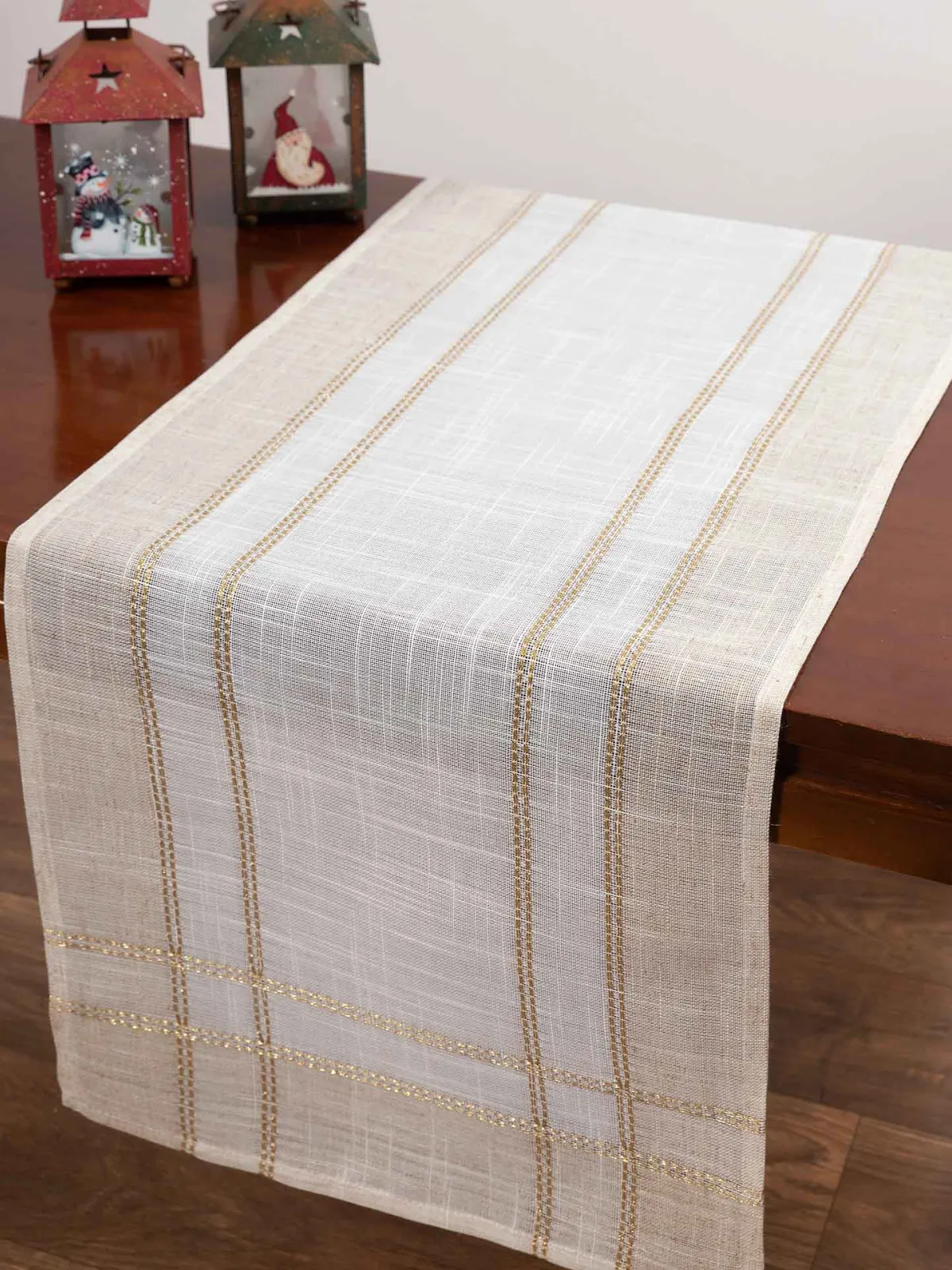 χριστουγεννιάτικο τραπεζοκαρέ (140cm x 140cm) 2448 ivory