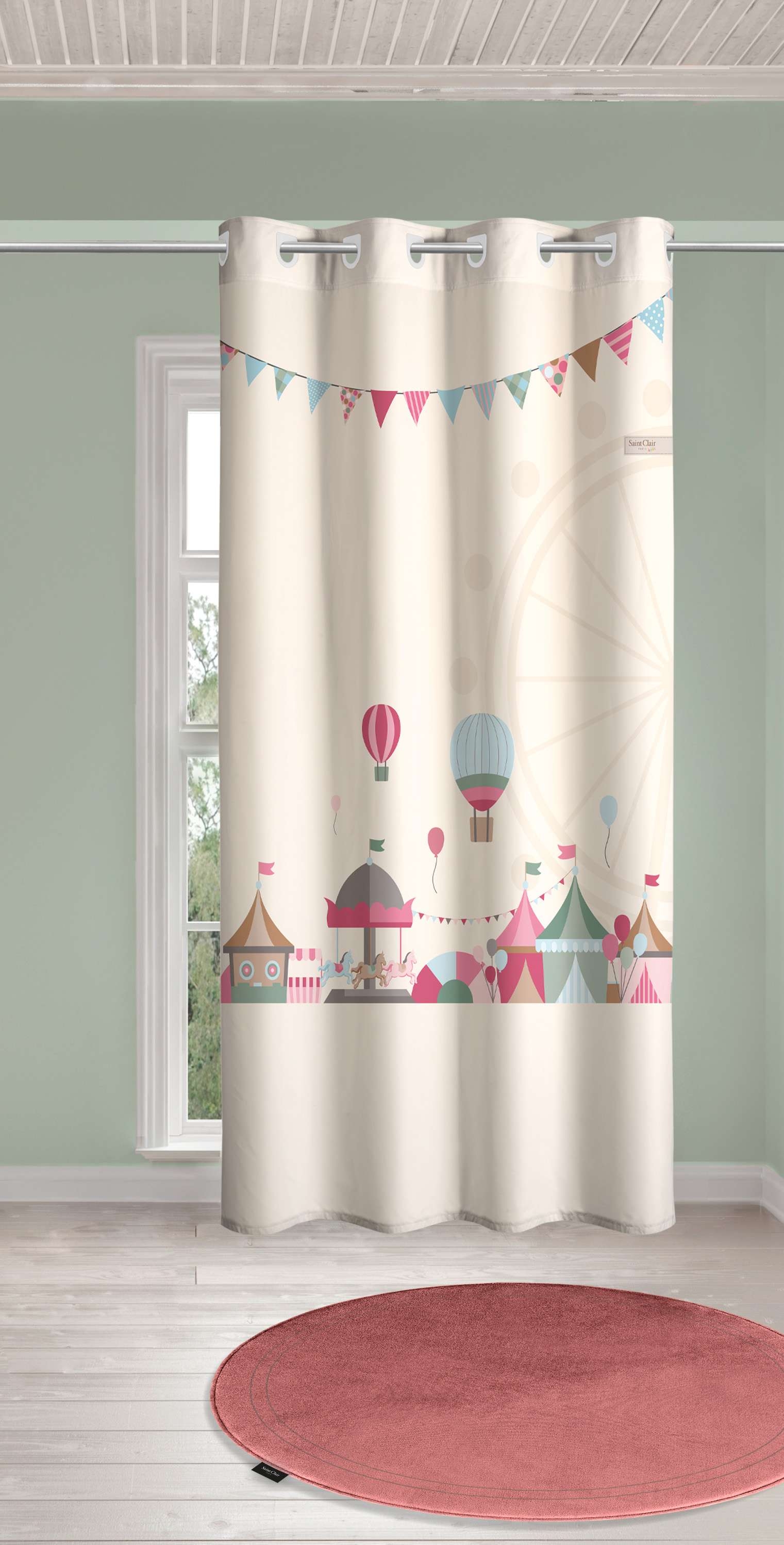 Παιδική & Βρεφική Κουρτίνα Soft-Touch Rodeo με Τρουκς 160x240