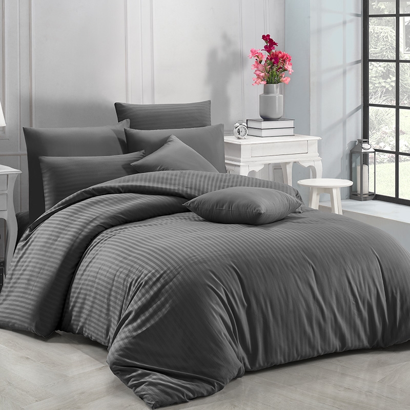 ΝΕΧΤ 3194 ΣΕΤ ΣΕΝΤΟΝΙ 100%CΟΤ. SΑΤΙΝ SΤRΙΡΕ - Ανθρακί