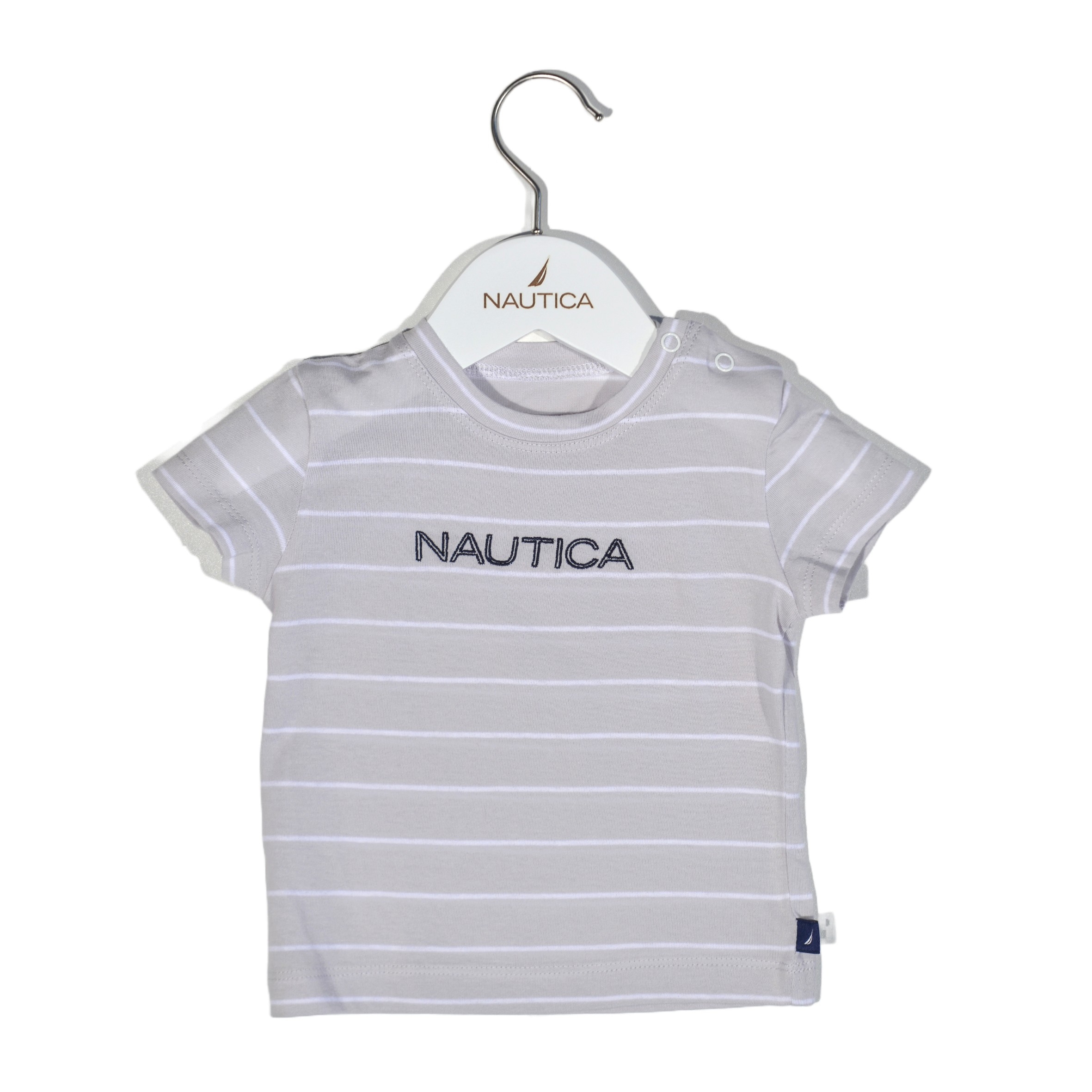 T-Shirt Jersey Organic Design 15 Γκρι Ριγέ 86cm 12-18 μηνών