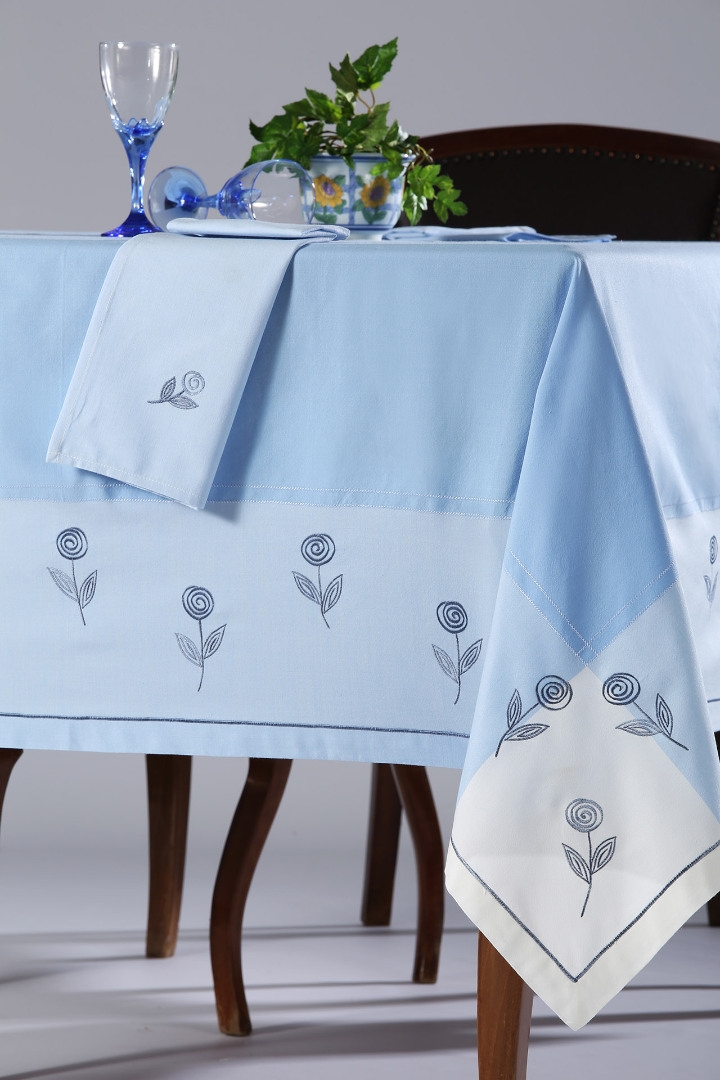 Τραπεζομάντηλο 623 (140cm x 180cm) σιέλ