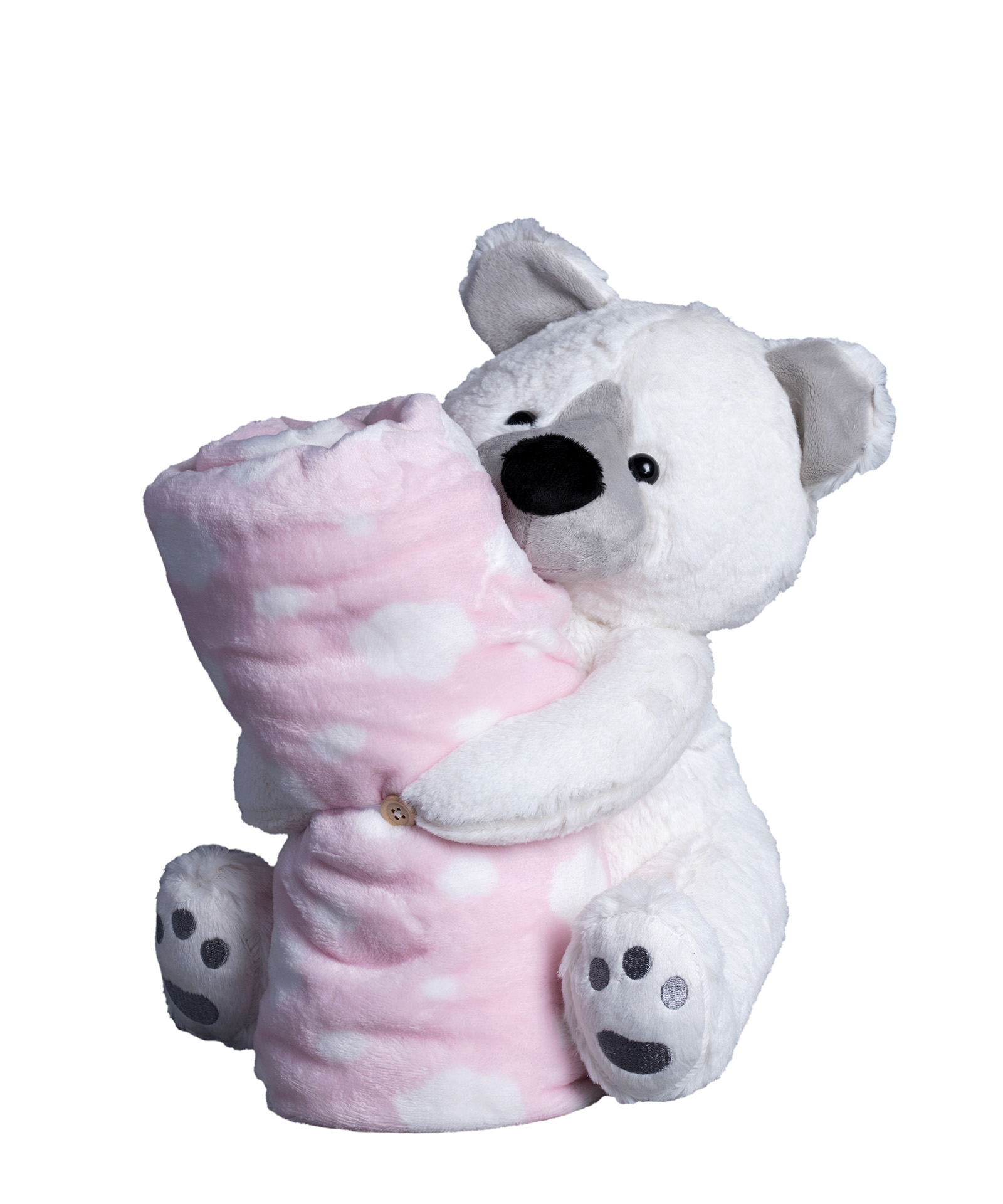 ΒΕΒΕ FLANNEL ΚΟΥΒΕΡΤΑΚΙ (80cm x 120cm) αρκουδάκι ρόζ