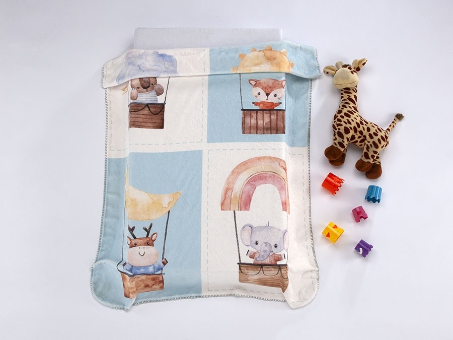 Κουβέρτα Lumpy 80x110 cm 4 Τετράγωνα MORA