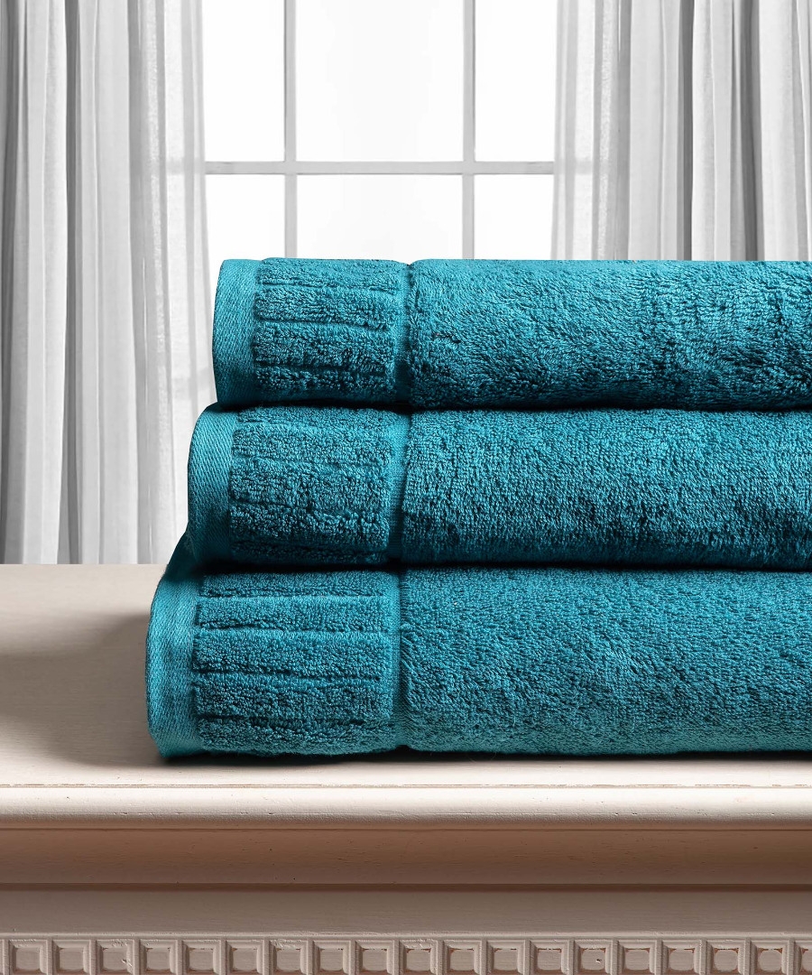 Βαμβακερή πετσέτα ΜΕΛΩΔΙΑ 600gsm (50cm x 100cm) teal