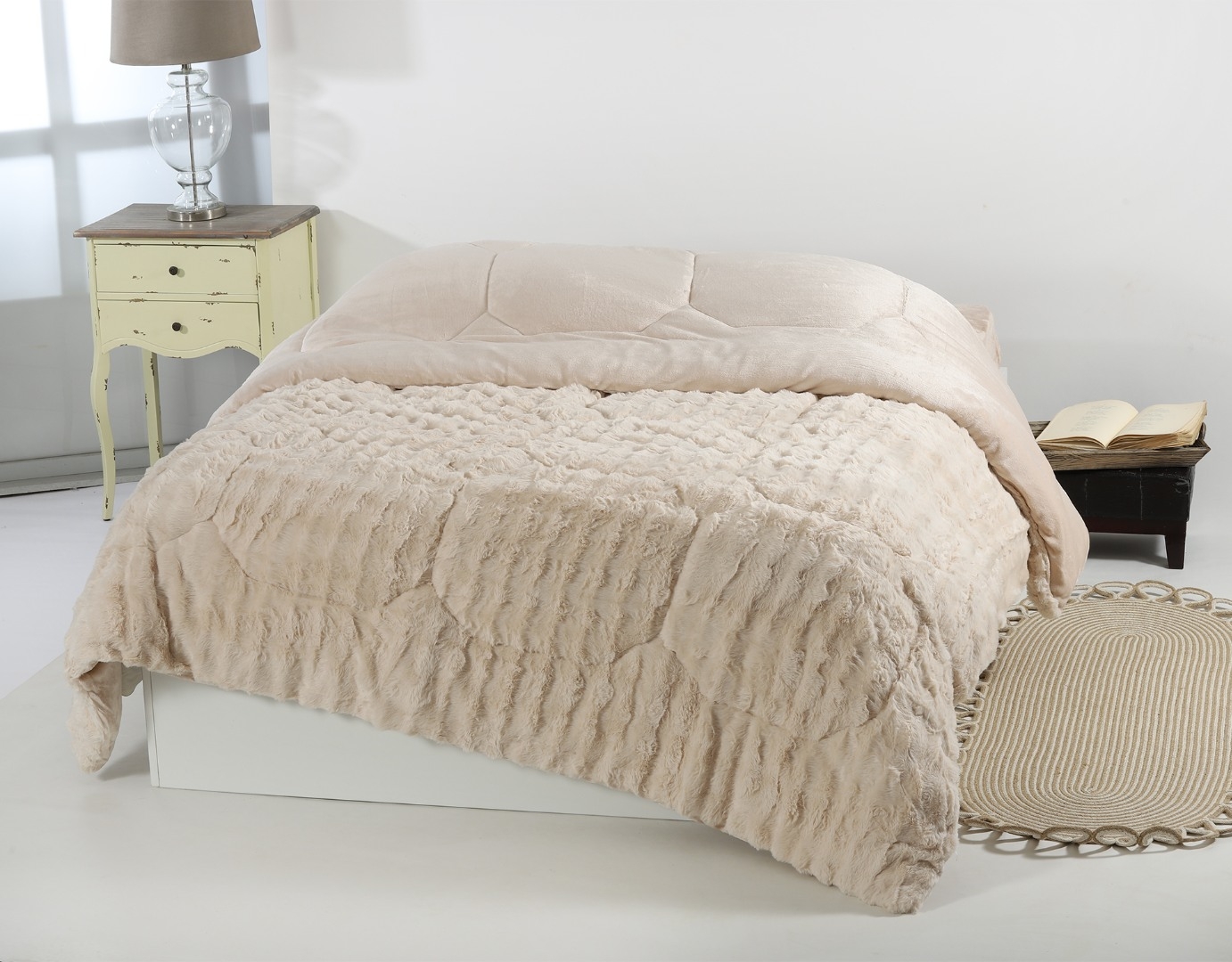 Κουβερτοπάπλωμα burble (170cm x 240cm) cream